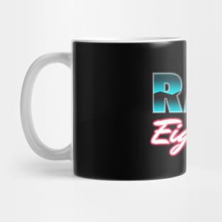 Rad Eighties Neon Synthwave Logo Mug